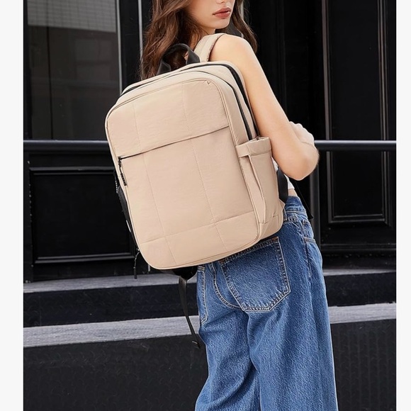 Beige Tan Backpack - Picture 3 of 12